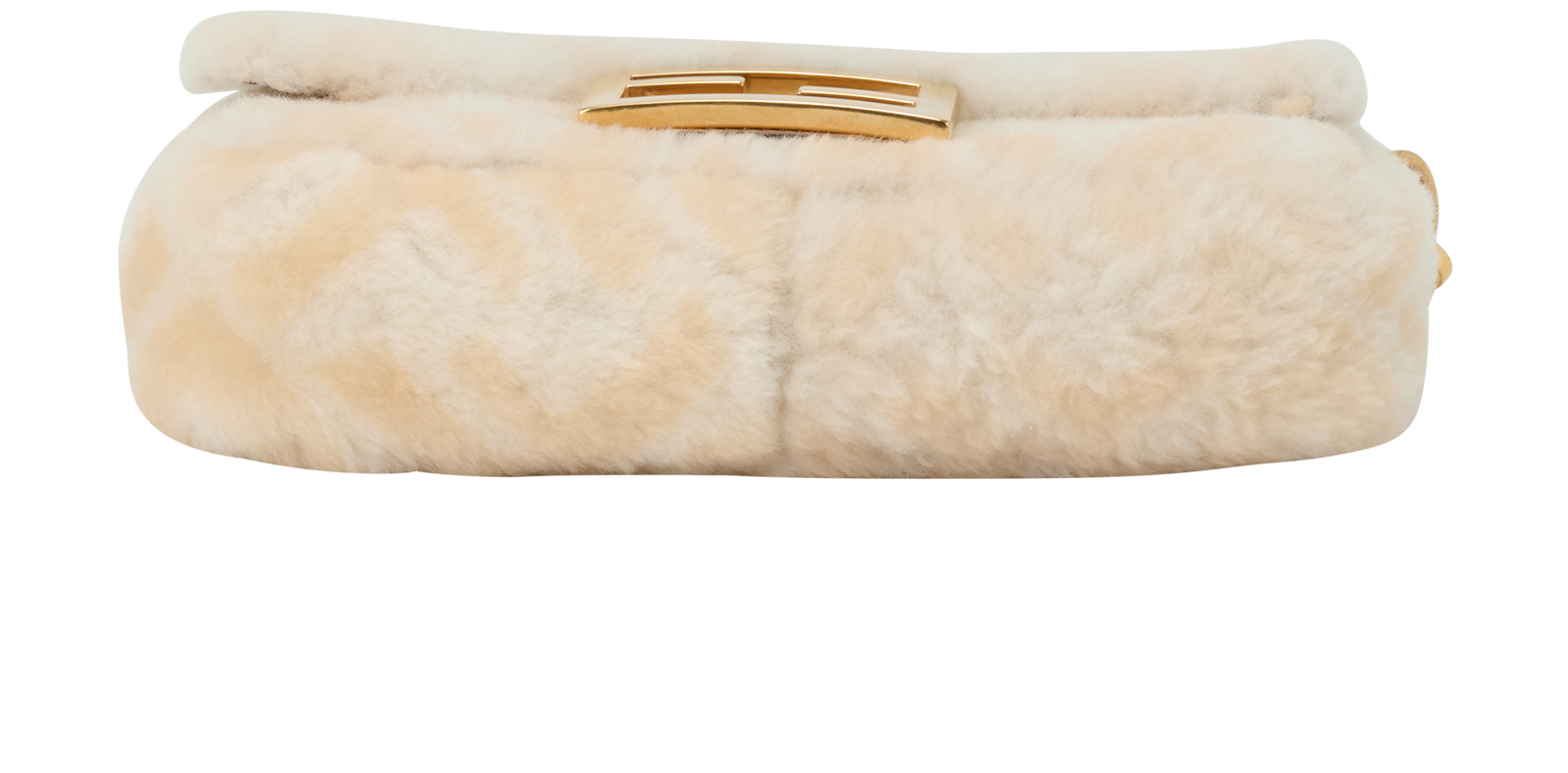 Mini Baguette, &pound;1,100, Handbags, Cream, Shearling, Top view